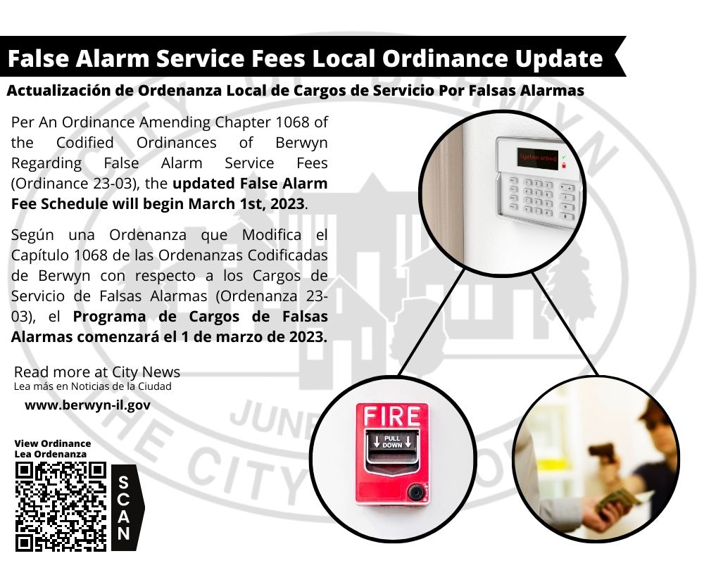 False Alarm Service Fees Notice  Thumbnail