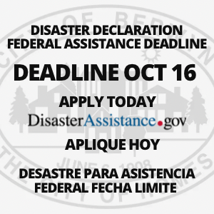 FEMA DEADLINE OCT 16