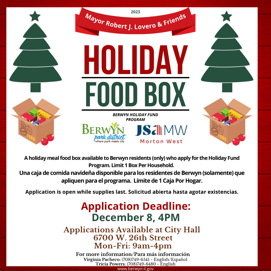 City of Berwyn 14th Annual Holiday Food Box