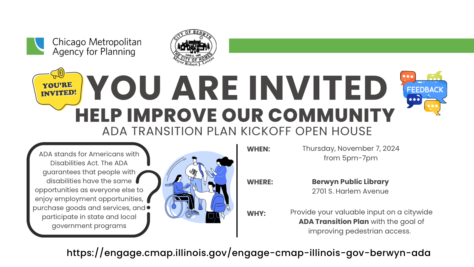 ADA TRANSITION PLAN KICKOFF OPEN HOUSE NOV 7 FLYER - ADA Transition Plan Kickoff Open House FB Flyer Change Monday